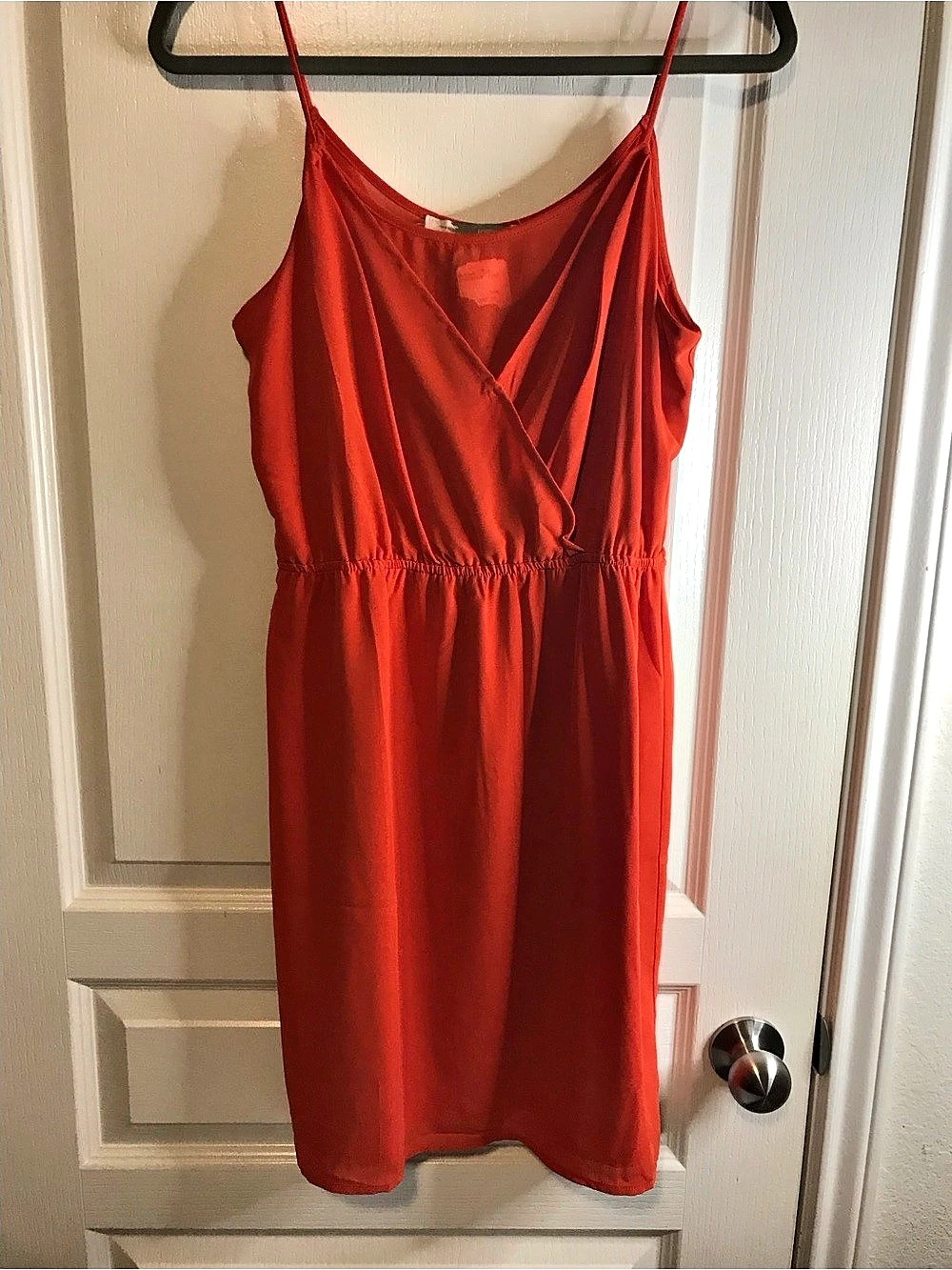 Forever 21 Red Wrap Front Mini Dress Size Medium